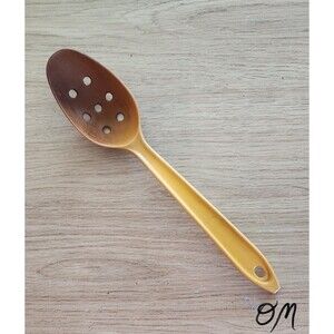 Vintage Hutzler LOPOL Vintage Yellow Slotted Spoon